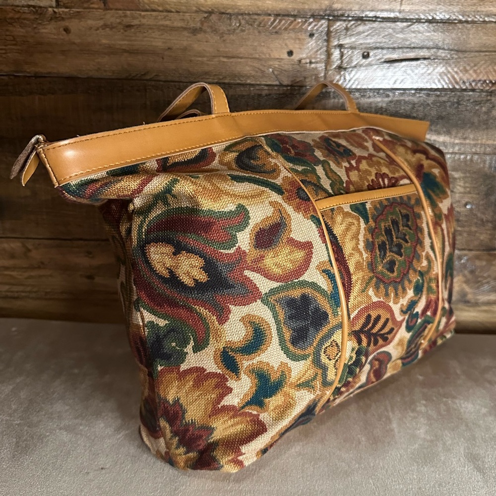 Vintage Tapestry Tote Bag - Picture 4 of 6
